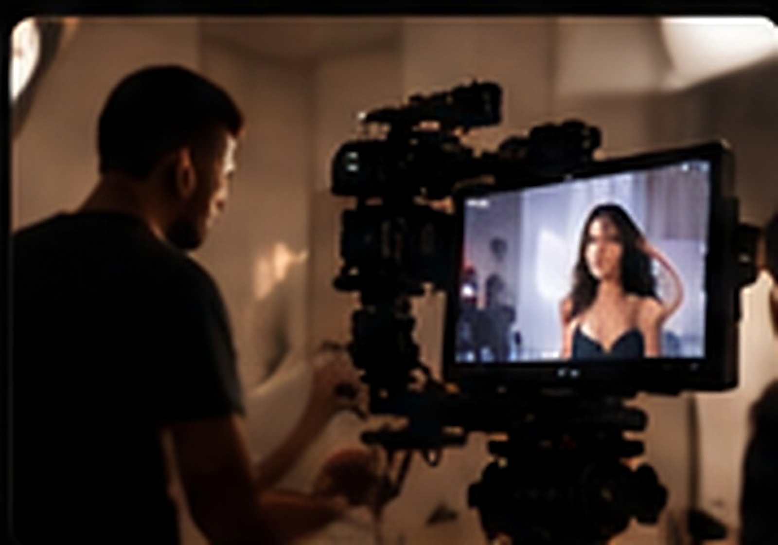 Behind the scenes production concept
